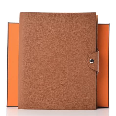 hermes ulysse notebook cover|Hermes leather trifold notebook mm.